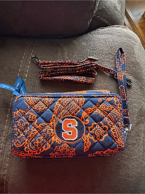 Vera Bradley Handbags - Vera Bradley Syracuse University Logo Quilted Crossbody Wallet - RFID